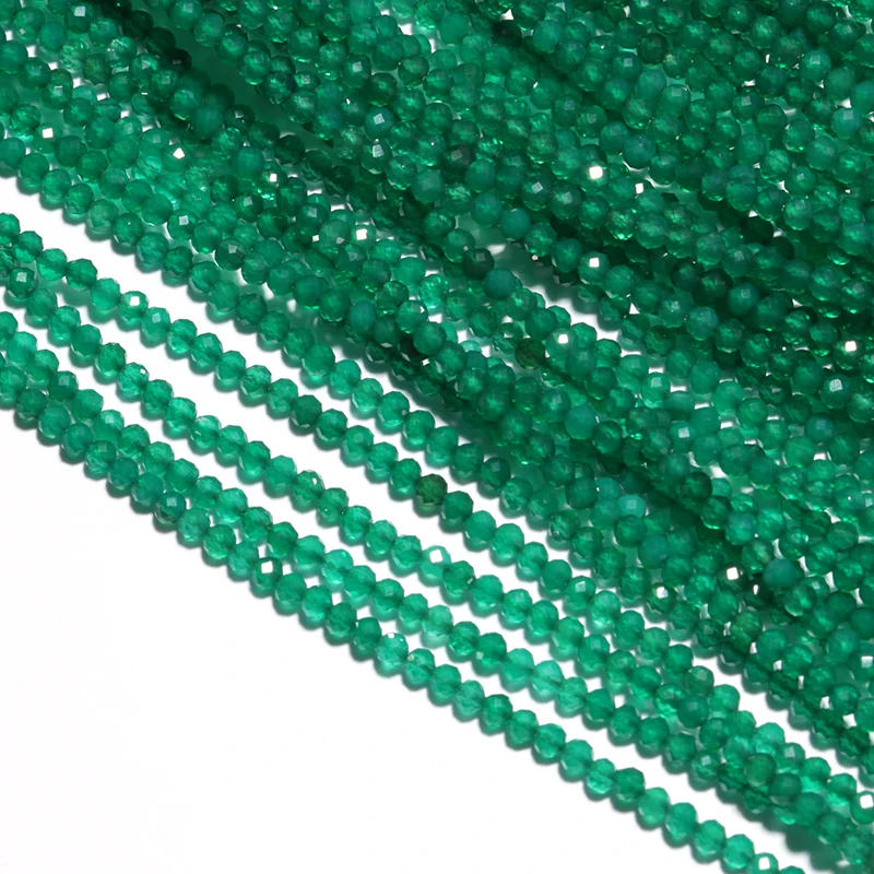 

Микро зеленый, граненый круглые пряди 15 ''E merald Beads 2 мм крошечные Зеленые Бусины позвоночника DIY ювелирные изделия