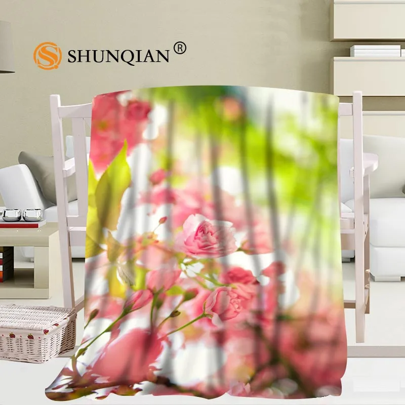 Miglior Coperta Di Fiori Rosa Personalizzati Morbida Fai Da Te La Tua Foto Decorazione Camera Da Letto Dimensioni 56x80 Pollici, 50X60Inch,40X50Inch A7.10