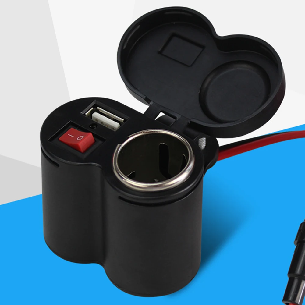 12/24 в авто мотоцикл USB адаптер зарядное устройство прикуриватели для мотоцикла