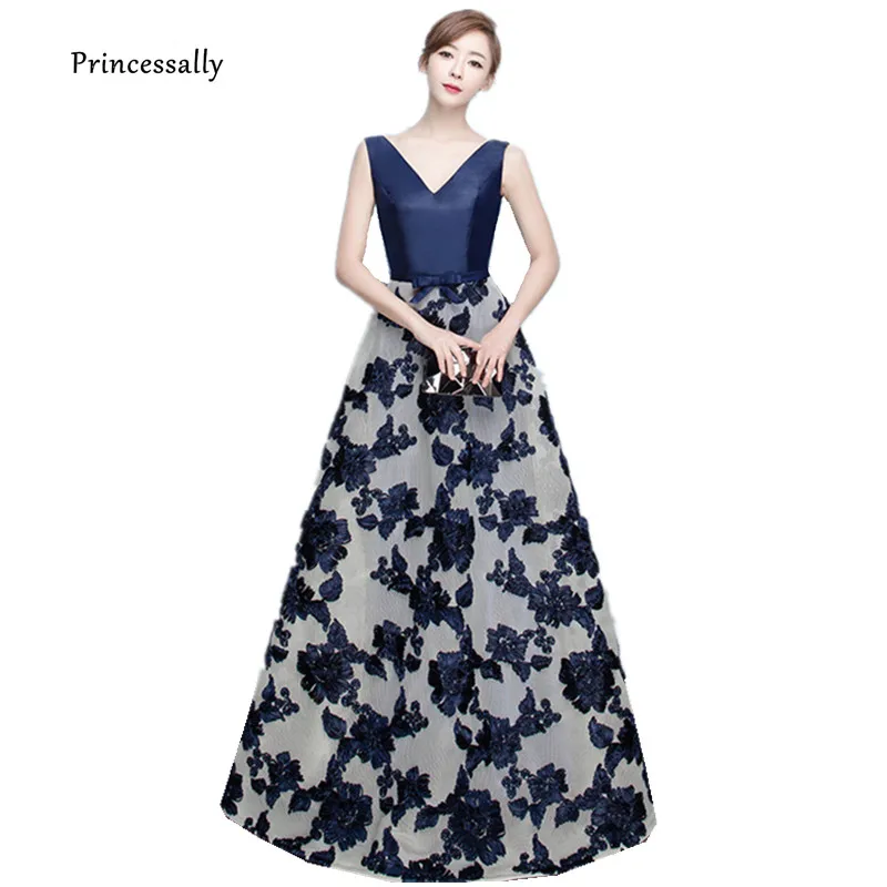 Платье с цветочной кружевной вышивкой длинное вечернее платье в пол без рукавов