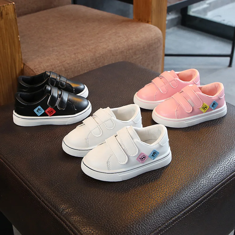 Детская обувь спортивная для девочек повседневная из искусственной кожи