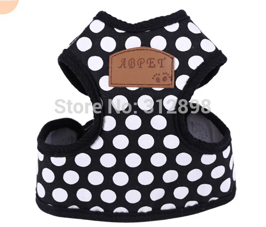 Модные ошейники и поводки для собак щенков красный/черный горошек дизайн S/M/L AH034