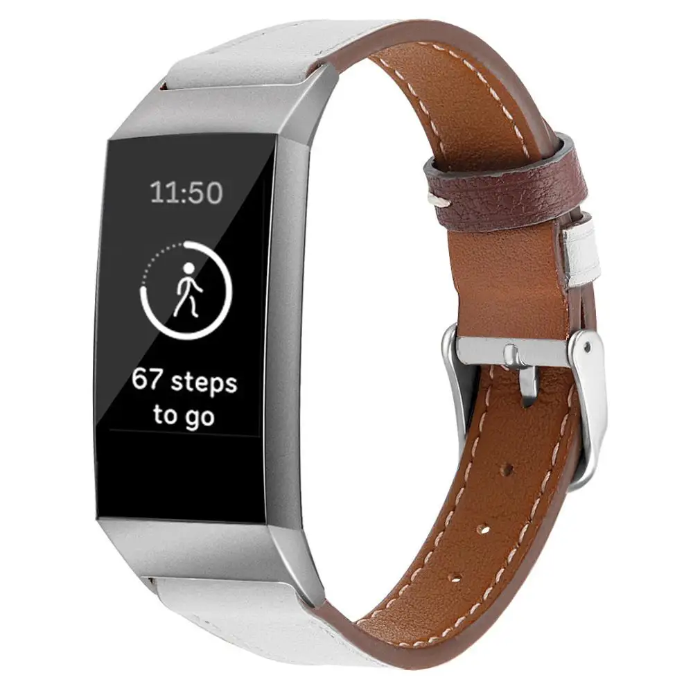 1 Ремешок для Fitbit Charge 3 ремешок сменный кожаный браслет для Fitbit Charge 3 Correa Fitbit ремешок для часов 63007 - Цвет ремешка: 1