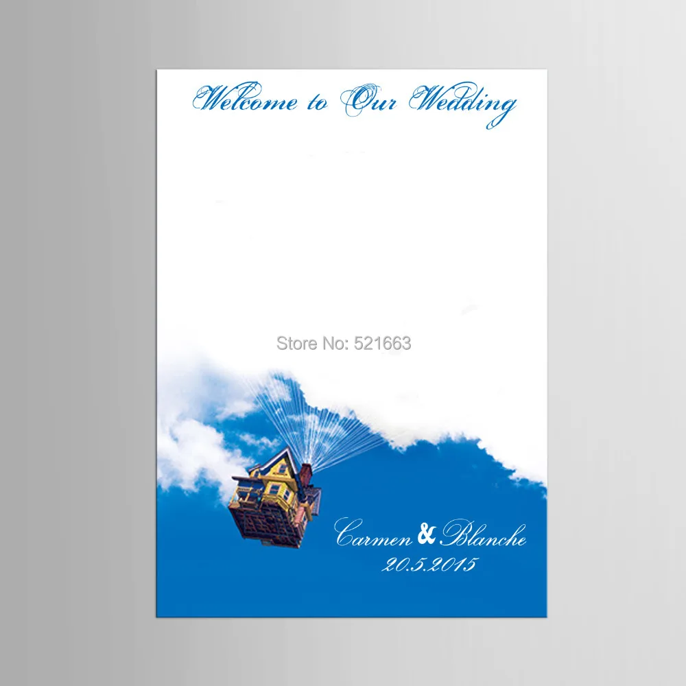 Отпечатки пальцев дерево подпись Картина на холсте летный дом свадебный подарок