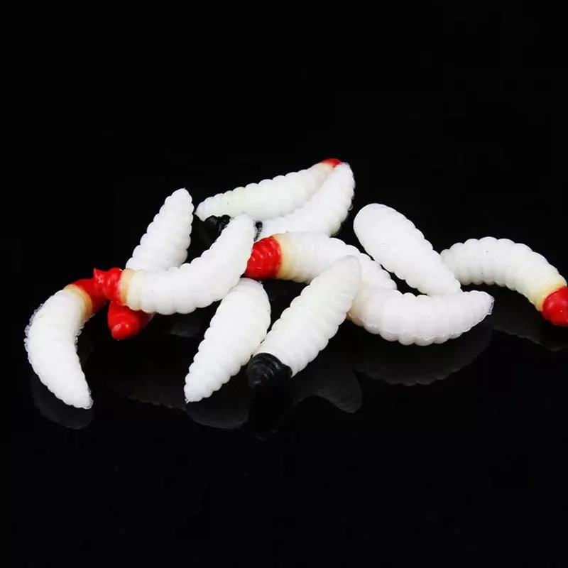 50 шт. 24 мм 0 5 г воблер Рыболовная Приманка Мягкая приманка червь Swimbaits Силиконовые