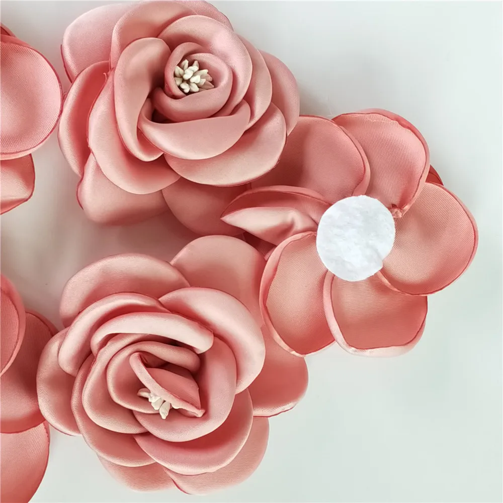Искусственный цветок из тонкой розовой ткани для свадьбы вечеринки дома обуви