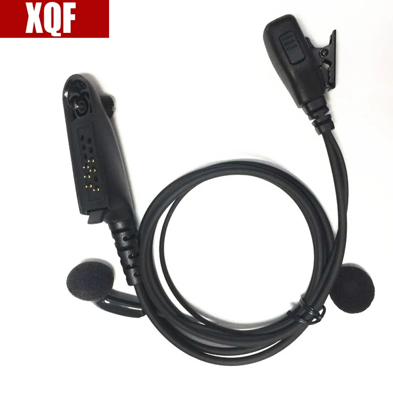 

XQF MIC Earpiece for Motorola Radio HT750 HT1250 GP328 GP329 GP340 GP380 MTX850 PRO5150 Black