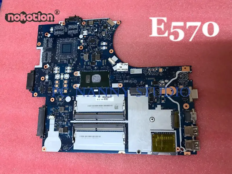 NOKOTION CE570 NM A831 материнская плата для Lenovo ThinkPad E570 Intel Core i5 7200U DDR4 HD графика ноутбук
