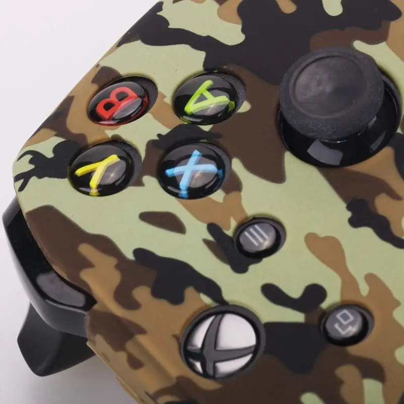 Водопроводный Камуфляжный силиконовый чехол для microsoft Xbox One X и Xbox One S контроллер x 1 с PRO thum