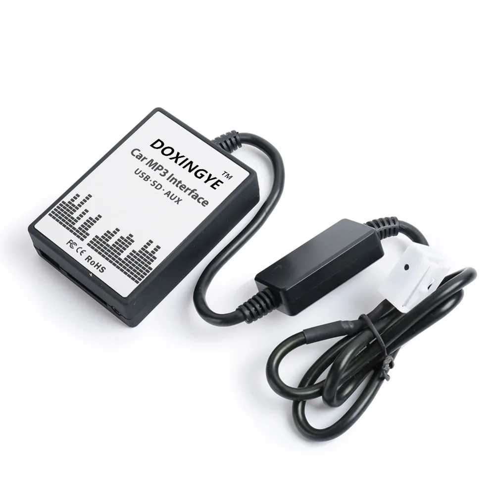 DOXINGYE USB SD AUX Автомобильный mp3 плеер Музыкальный CD чейнджер аудио адаптер для peugeot 307 407 Citroen C4 C5 RD4 12PIN интерфейс