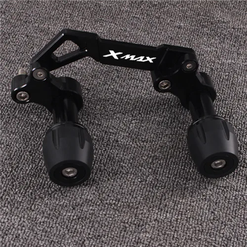 black Для YAMAHA XMAX 125 X-MAX 250 XMAX 300 X-MAX 400 Краш колодки выхлопные Ползунки Краш протектор - Цвет: black