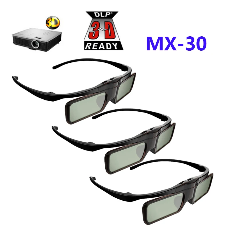 3D очки DLP с активным затвором 3 шт. для BenQ W1070/W750/W1080ST Acer/Optoma/Dell 96 144HZ проекторов