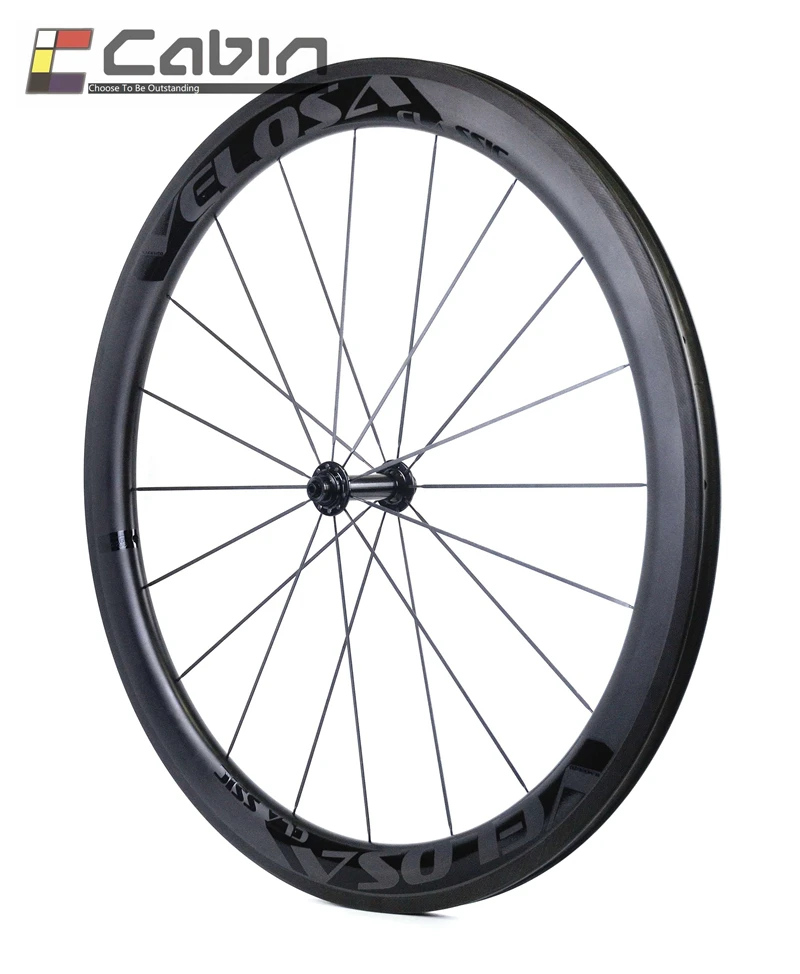 Velosa super sprint 50 bike carbon front wheel 700C 50mm clincher/tubular road wheel，Front ONLY | Спорт и развлечения
