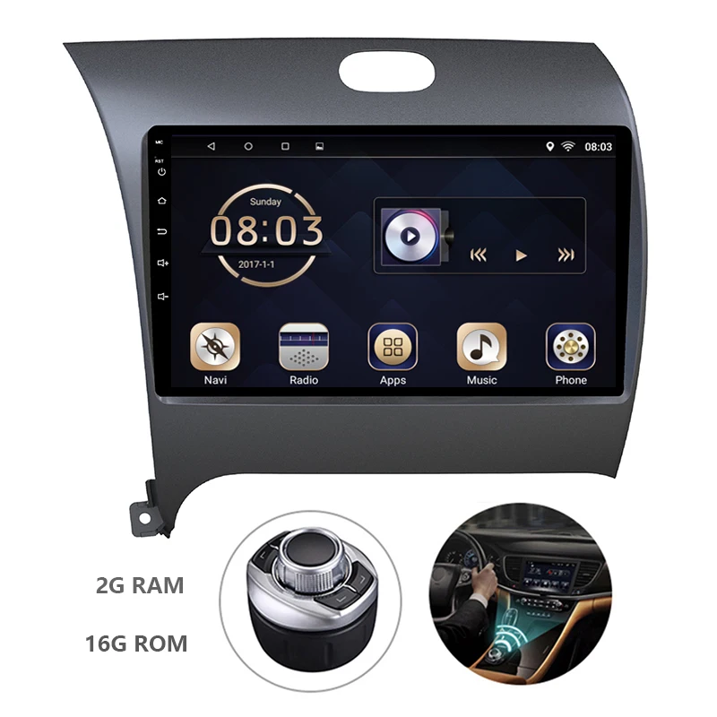 Android 7 1 1din автомобильный DVD мультимедийный плеер авторадио для KIA K3 2014 2018 GPS