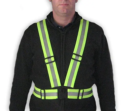 Легкий яркий светоотражающий Регулируемый жилет ремень для бега езды на