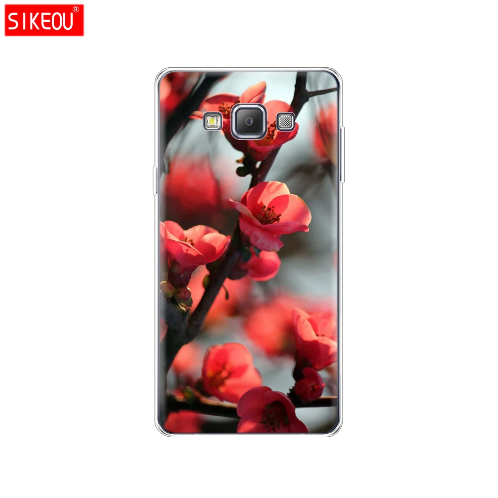 61827 Силиконовый чехол для Samsung Galaxy A3 A3 A5 A7 A500 A510 A520 A300 A310 A320 A700 A710 A720 и изображениями красочного цветка розы пиона - Цвет: 61827