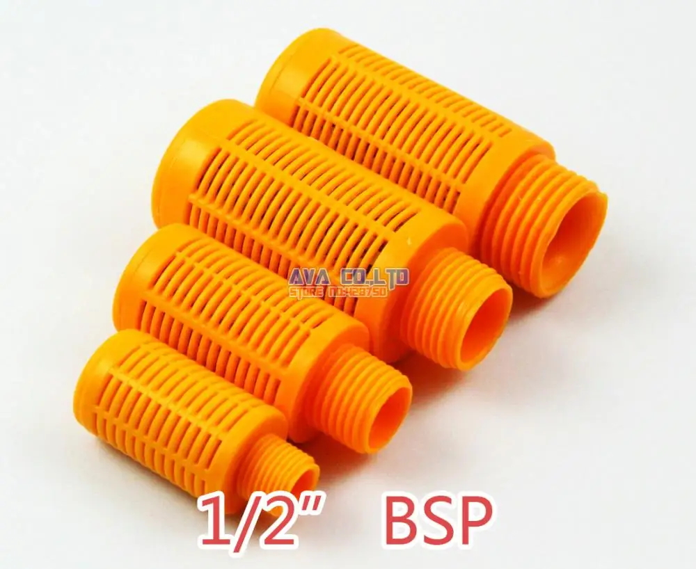 10 шт. 1/2 &quotbsp пневматические желтый пластиковый разъем глушителя шум уменьшить
