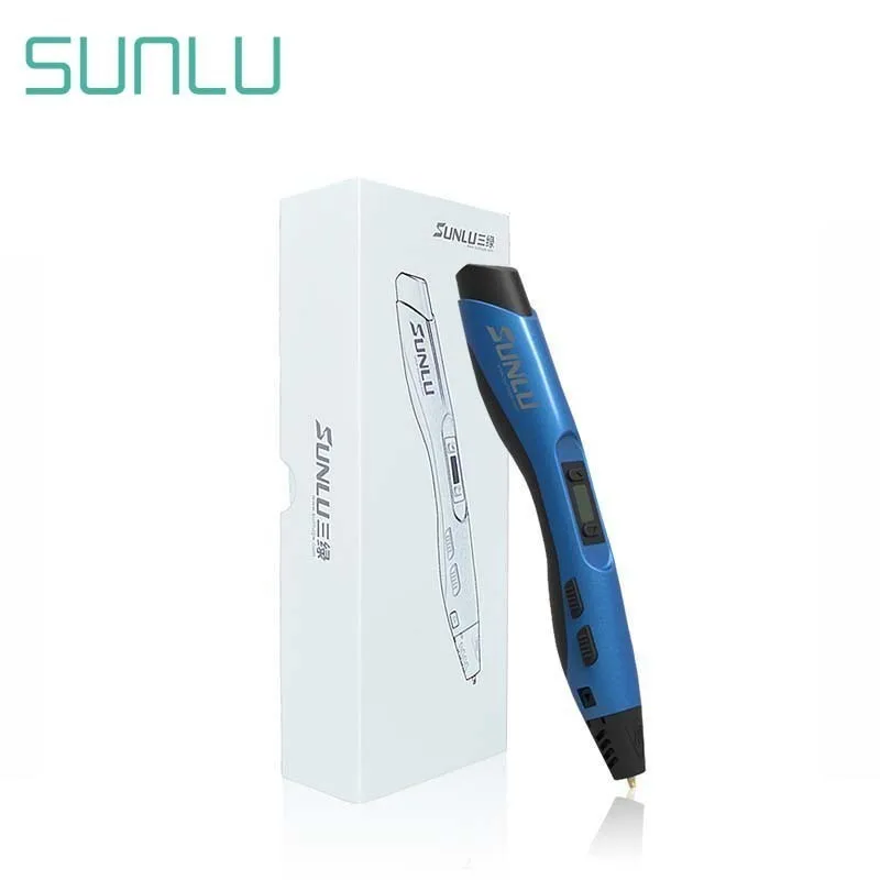 SUNLU 3D ручки для печати SL-300A поддержка 1,75 мм PLA/PLC/ABS нити Цифровой 3D Ручка для рисования для детей и взрослых DIY подарок