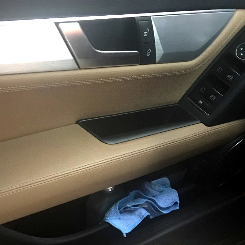 Для Mercedes Benz C class W204 2008-2014 Передняя дверная ручка коробка для хранения Контейнер