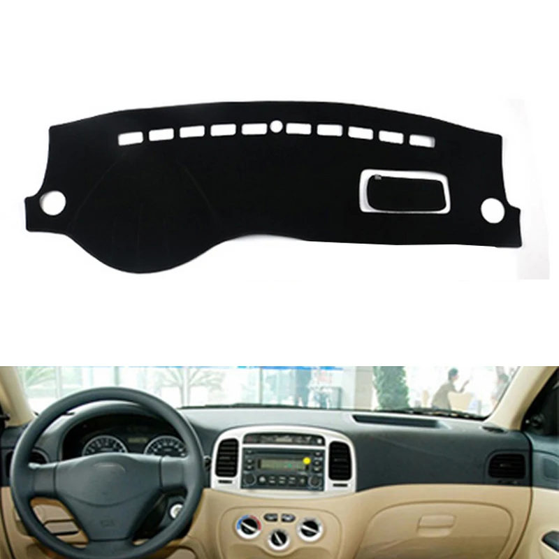 HochiTech for Hyundai accent dashboard mat Protective pad Shade Cushion Photophobism Pad car styling accessories | Автомобили и