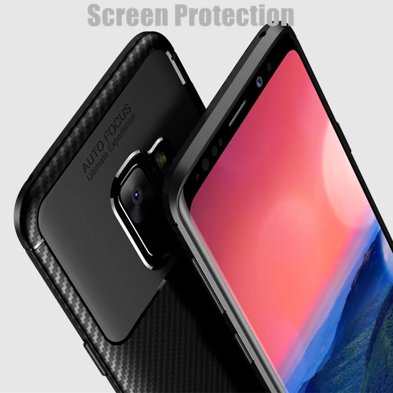 Модный чехол из углеродного волокна для samsung galaxy S10 s9 plus note 9 s10e A10 A30 M10 M20 мягкий