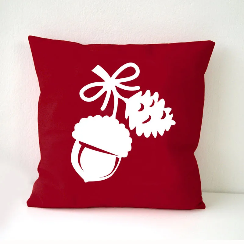 Льняная по индивидуальному заказу Рождественская тема подушки декоративная