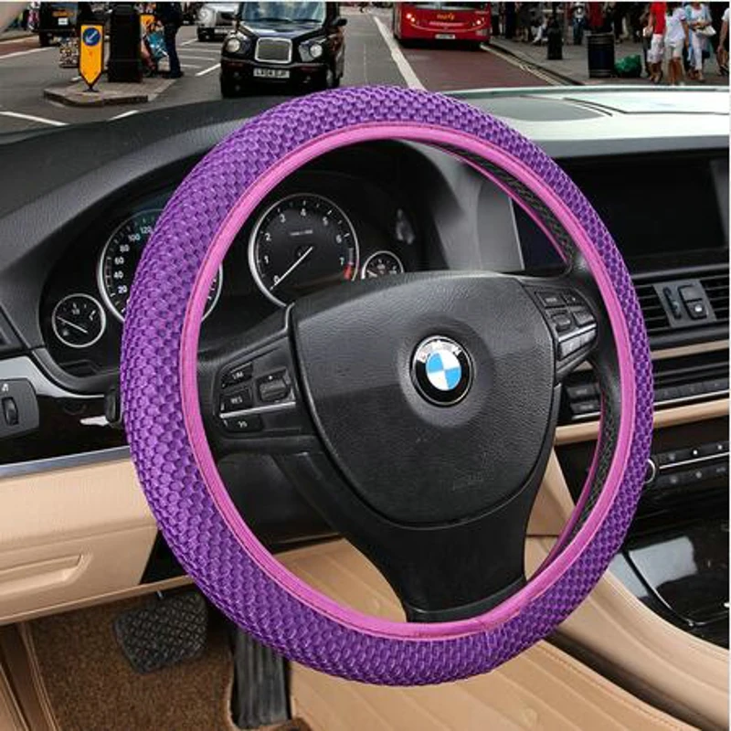 

Universal Steering Wheel Cover 38cm Summer warm Auto Interior Accessories direction automobile covering set Steering Wheel Cover