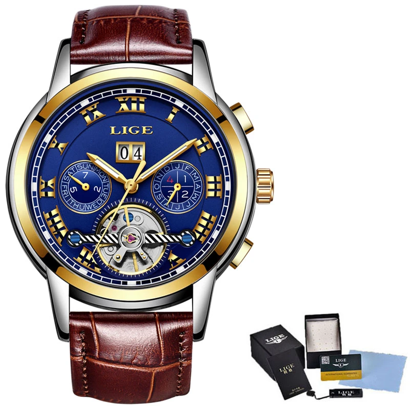Reloj hombre Для мужчин механические часы Бизнес Спорт Водонепроницаемый