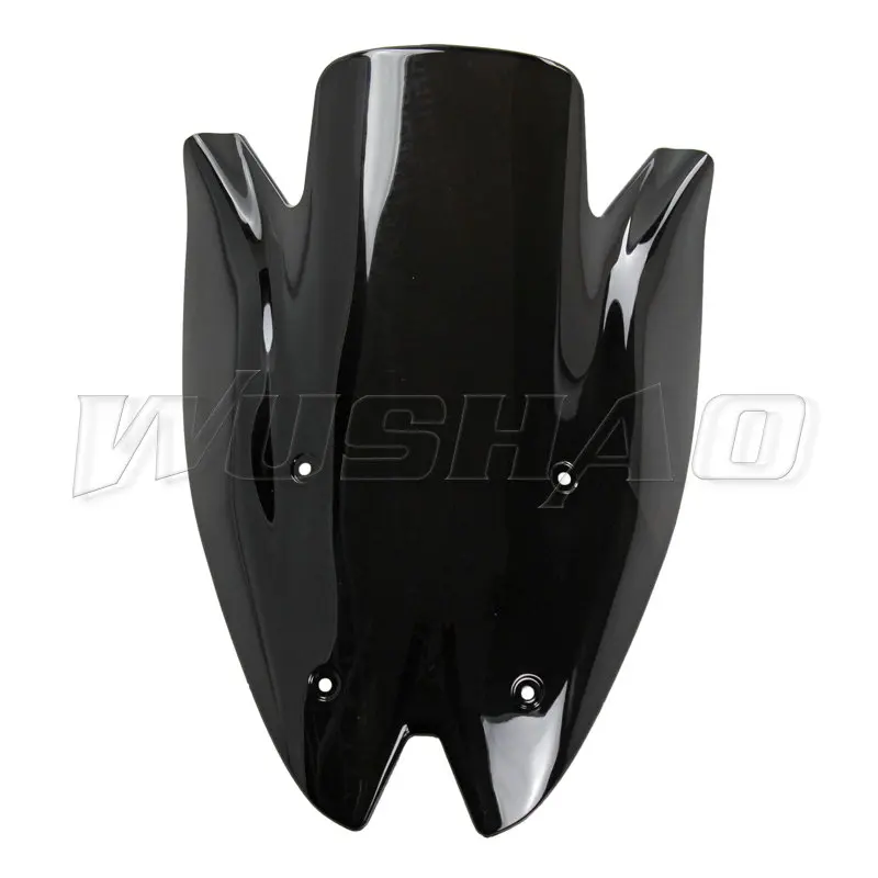 Мотоцикл двойной пузырь лобовое стекло ветер экран для 2010 2011 2012 2013 Kawasaki Z1000 Z 1000 черный Иридиевый прозрачный