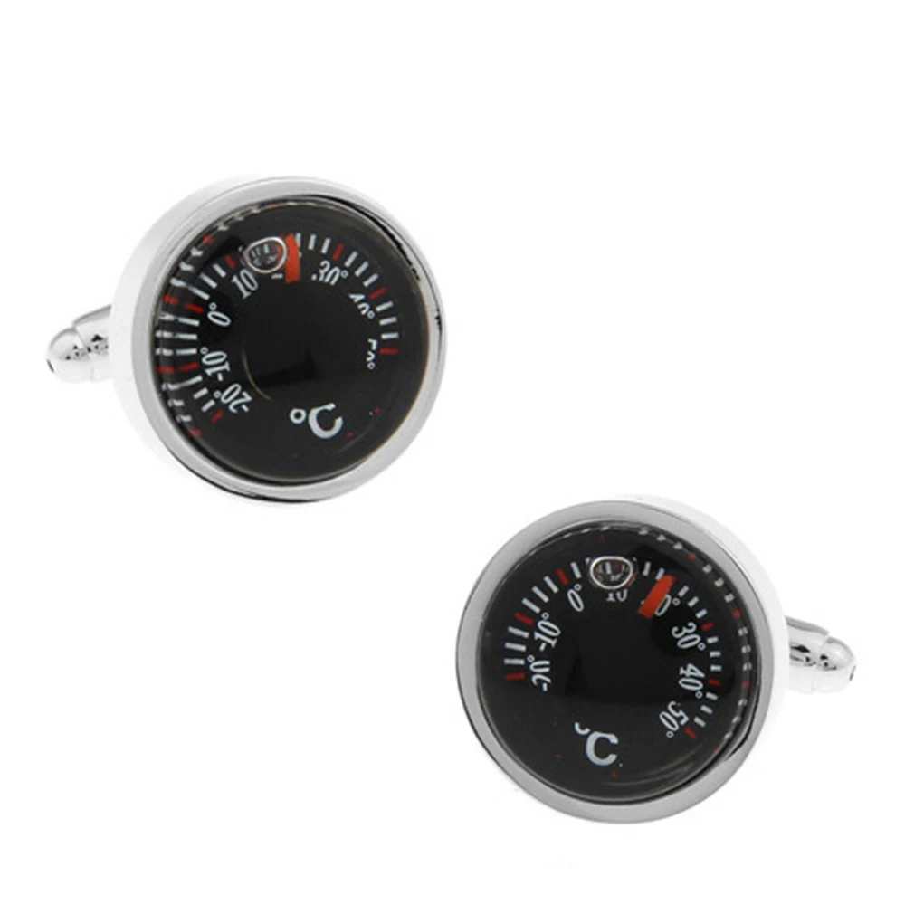 Запонки с индикатором температуры для мужчин смокинг джентльмена рубашка