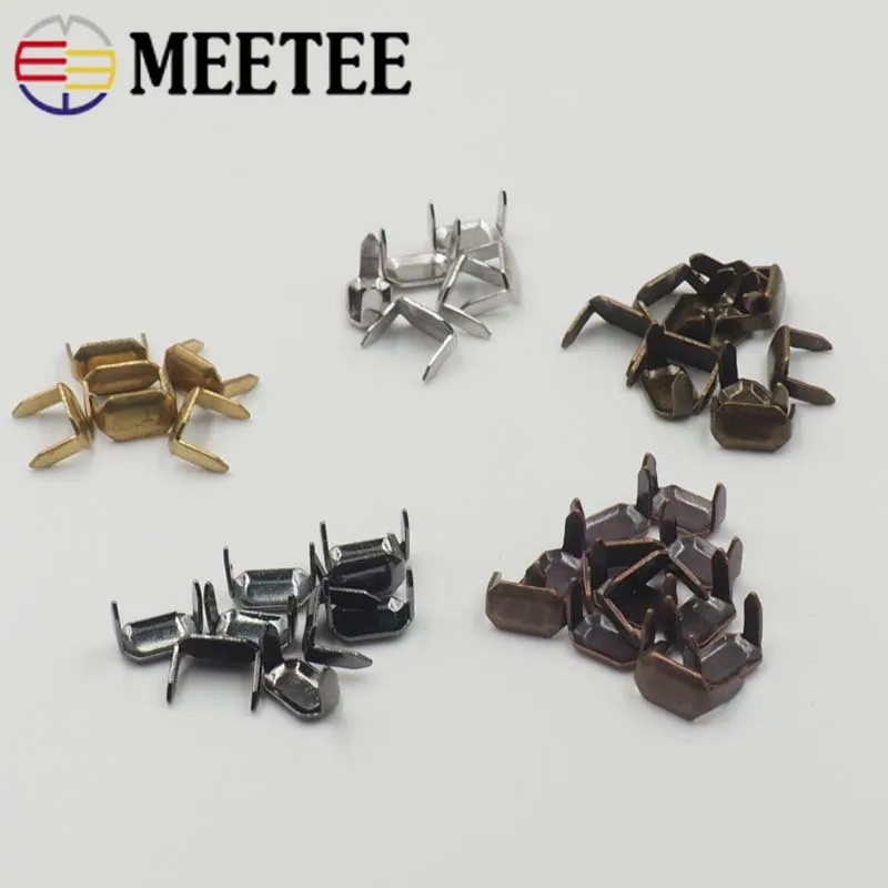 Meetee 8 мм 20/40 шт. металлическое приспособление в когтерезка кольцо Медь Сумочка с