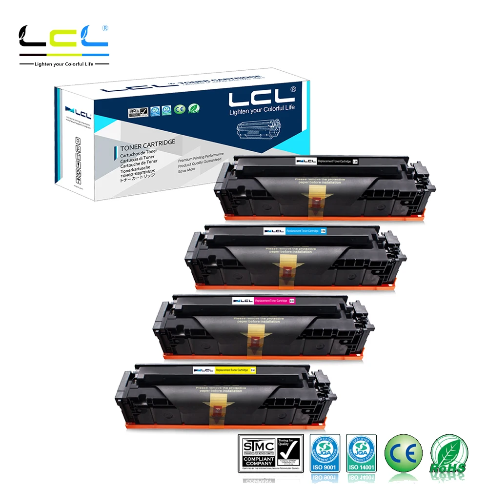 Картридж с тонером LCL 202A 202X CF500A CF500X CF501X CF502X CF503X(4 упаковки KCMY) совместимый