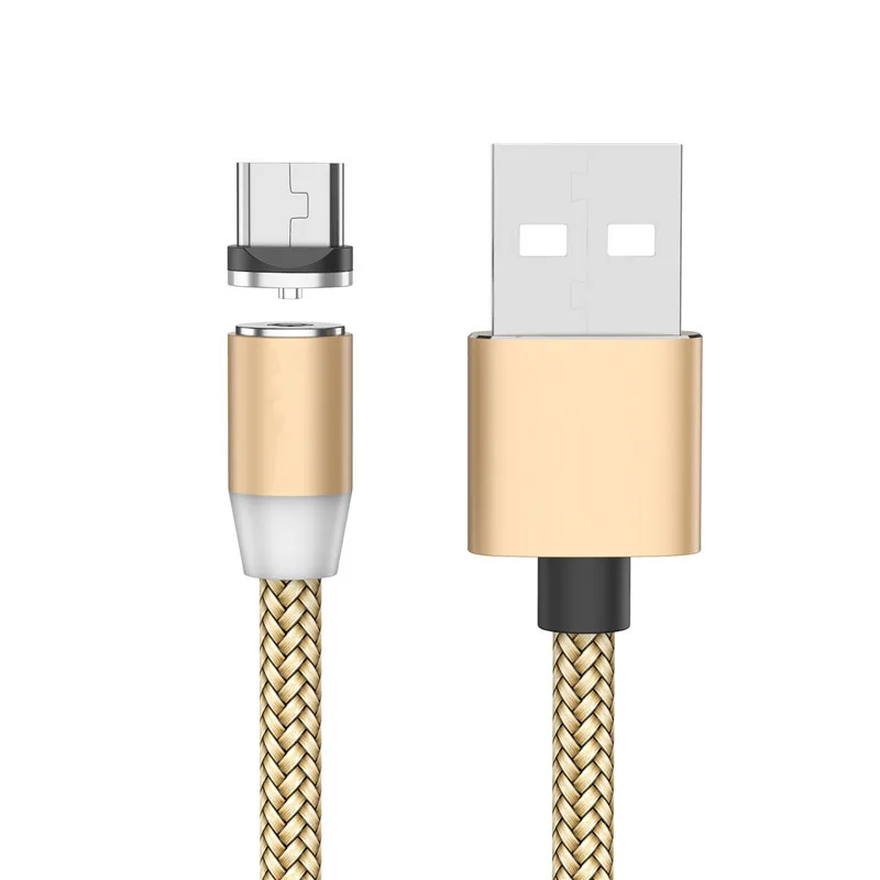 Only Gold 1M Cable Для samsung S4 S6 S7 A6 A7 A5 J7 J4 A2 Core zte лезвие L8 V7 A7 A3 A5 Android мобильный телефон зарядное устройство магнитный кабель Micro-USB - Тип штекера: Only Gold 1M Cable