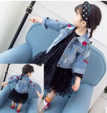 Новинка 2017 корейское джинсовое платье для девочек ковбойская стирка модная
