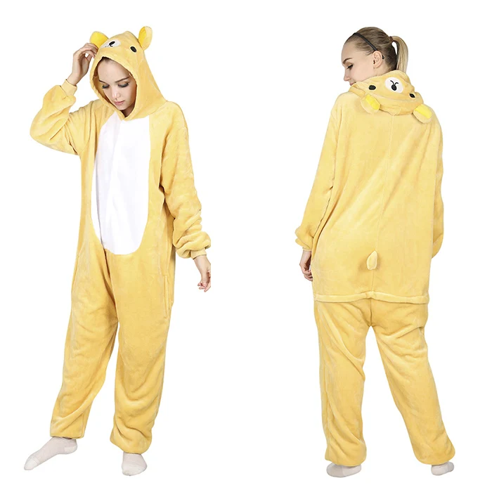 rilakkuma KIGUCOS, новинка, мультяшная Пижама, единорог, все в одном, с капюшоном, звезда, единорог, животные, пижамы для женщин, теплая, милая Пижама Пегас - Цвет: rilakkuma