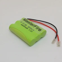 MasterFire 10 упак./лот Ni-MH AAA 3,6 V 800mAh Ni MH аккумуляторные Аккумуляторы для беспроводного телефона с вилками