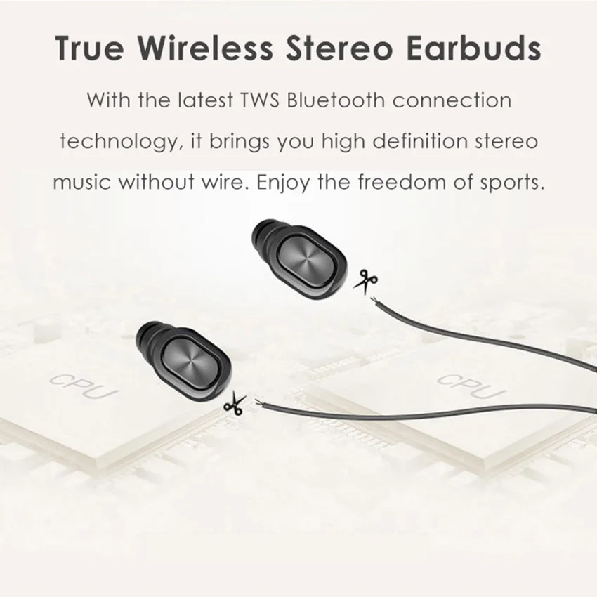 Aimitek TWS-320 Мини Bluetooth наушники истинные беспроводные стерео автомобильные