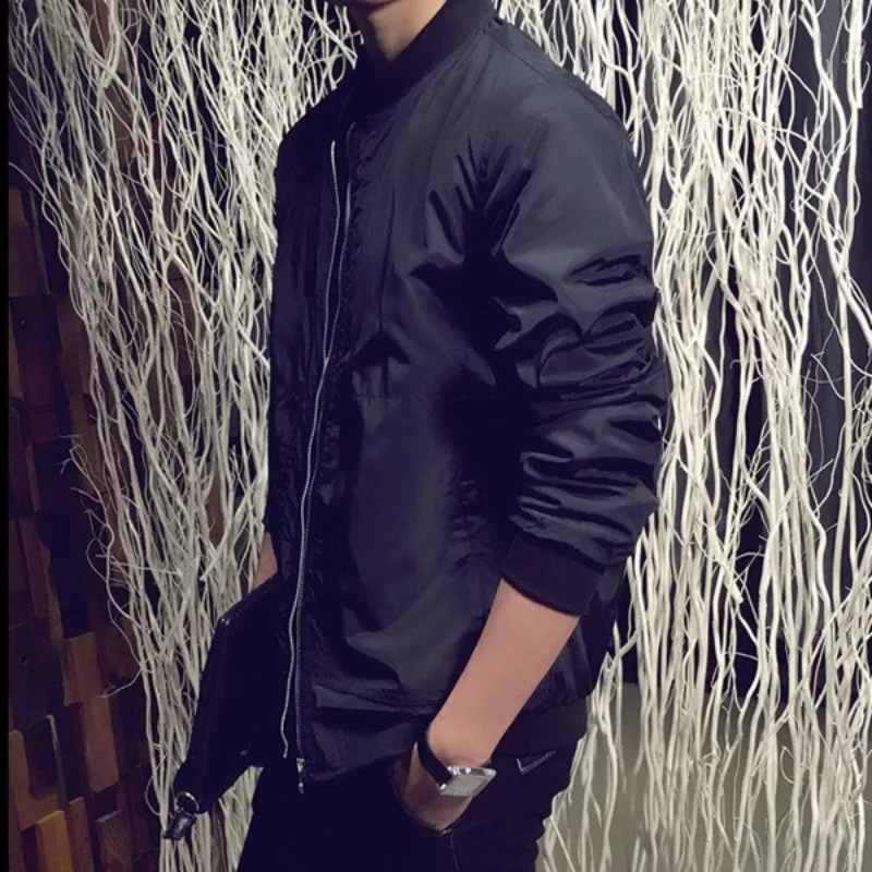 Модные весенние мужские куртки Nice Vogue однотонные модные пальто мужская