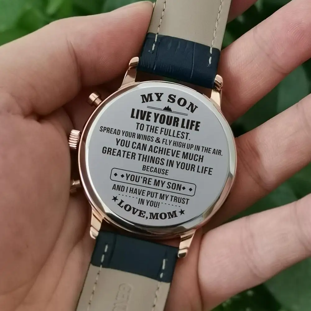 K4500 4 Mom To My Son стальные спортивные водонепроницаемые мужские часы люксовый бренд