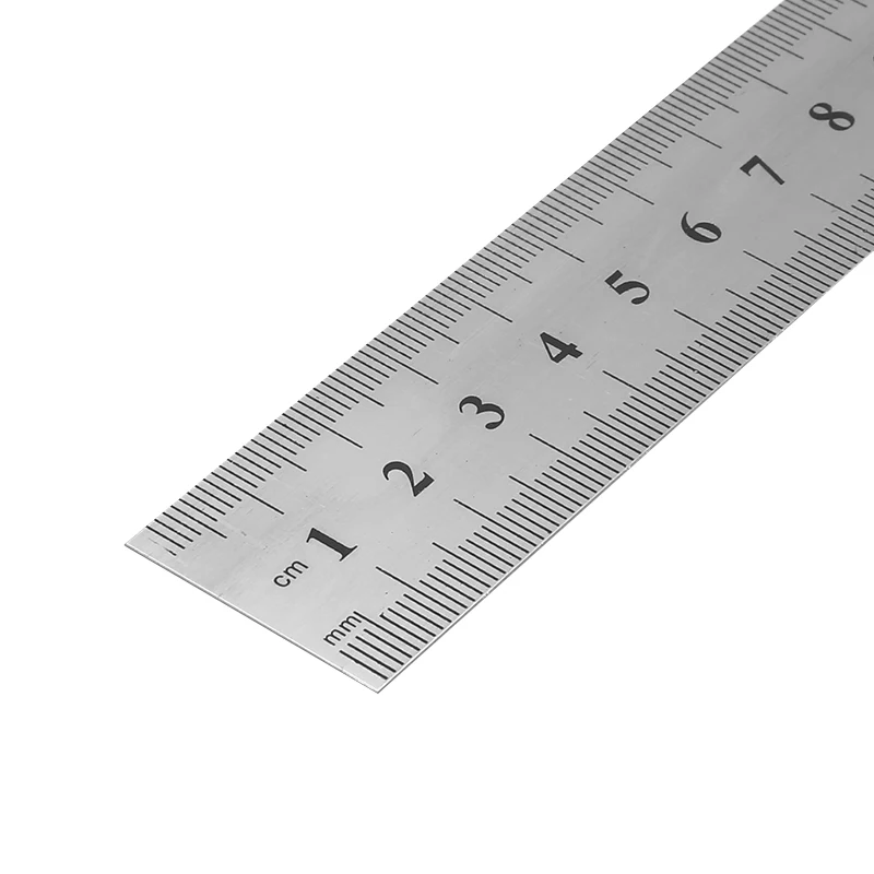 1Pcs High Quality Double Side Scale Stainless Steel Straight Ruler Measuring Tool 50cm School Office Supplies | Канцтовары для