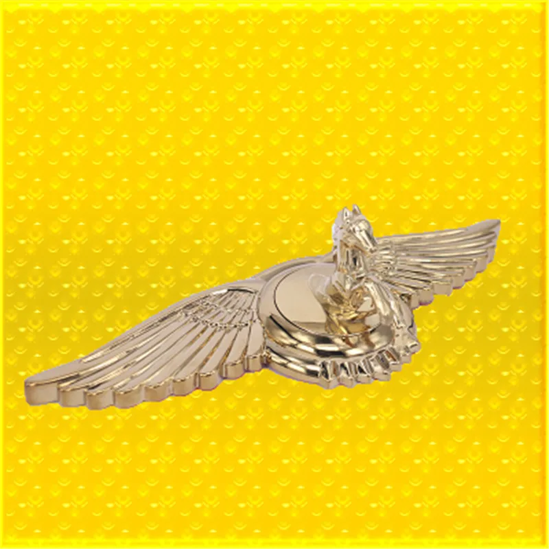 Gold Small Автомобильный Стайлинг, передний капот, эмблема лошади, значок, наклейка для Audi Buick, Holden, Chrysler, Mazda, Lexus, Bentley, Dodge, авто, универсальная наклейка - Название цвета: Gold Small