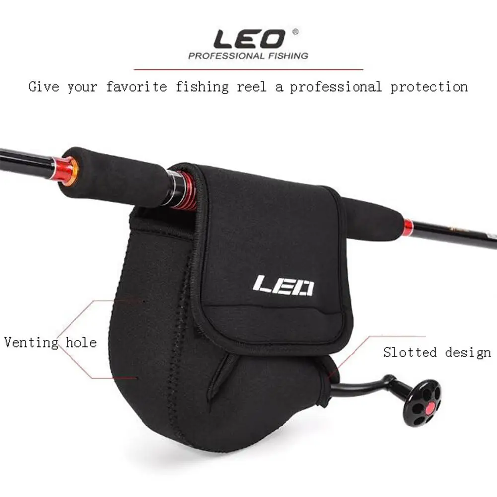 leo Fishing Reel Cover Spinning Bag Pouch Line Wheel Package Case | Спорт и развлечения