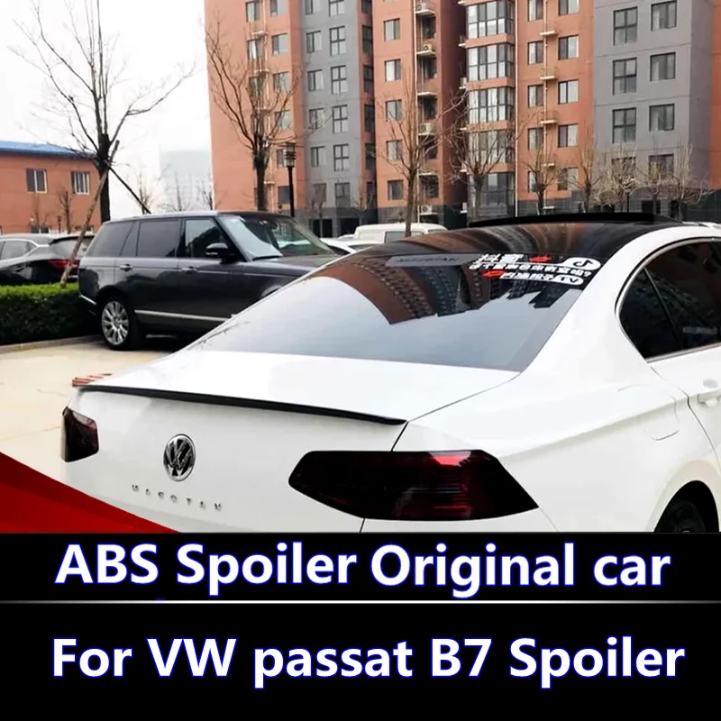 Для VFor VW Passat B7 2012-2015 спойлер высокого качества ABS Материал заднее крыло автомобиля