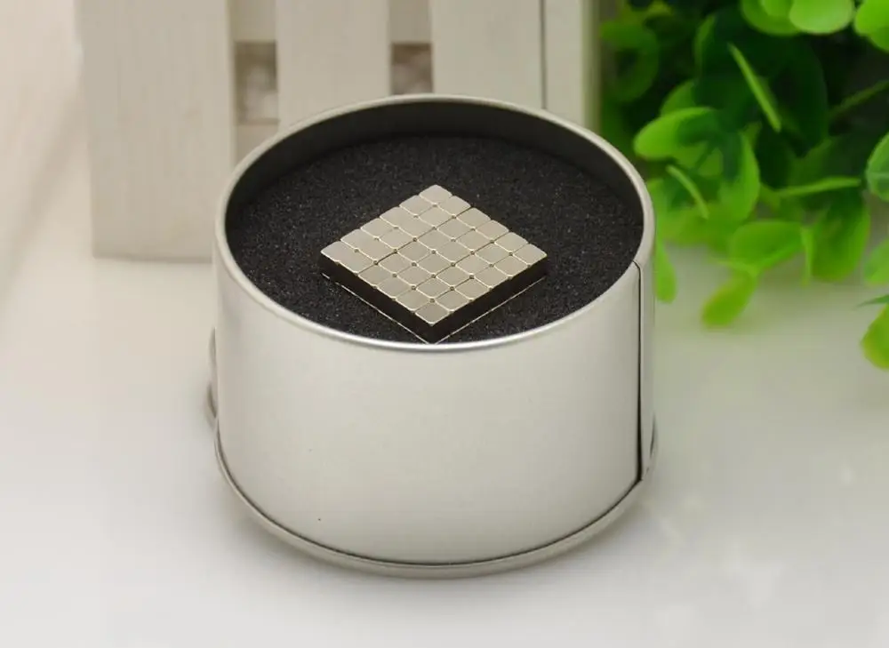 F4mm 216pcs F5 216 шт. супер магнитные блоки 3 мм 4 мм 5 мм магнитные шарики Ndfeb сильные магниты нео куб для промышленности упаковка в металлической коробке - Цвет: F4mm 216pcs