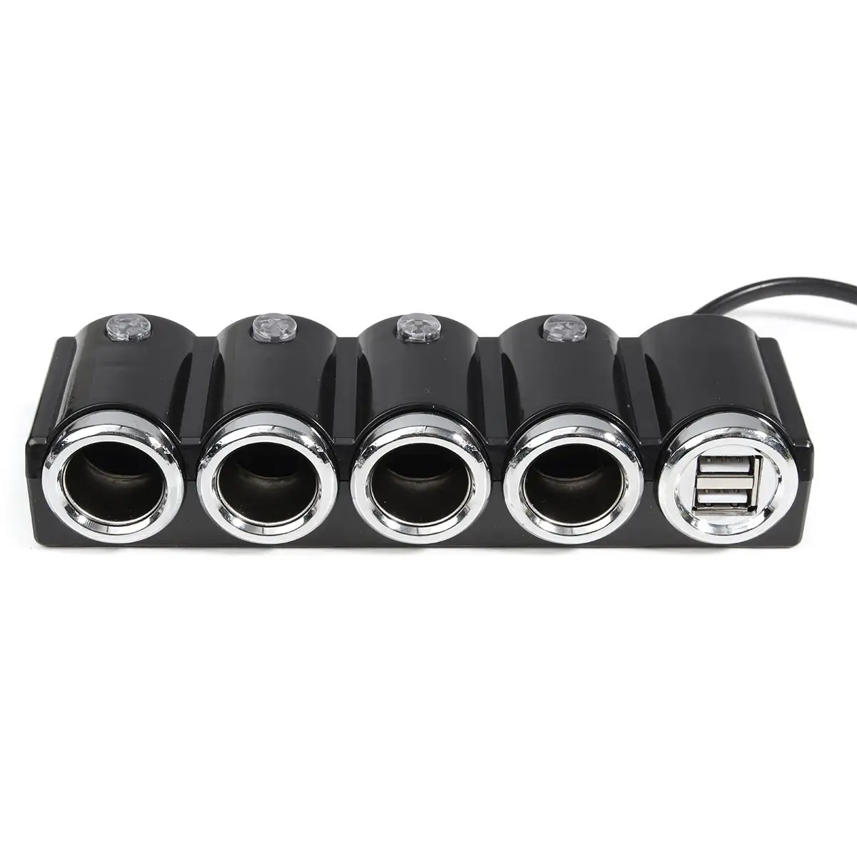 120W 12V USB 4 Way розетка для автомобильного прикуривателя Разветвитель зарядное устройство адаптер питания