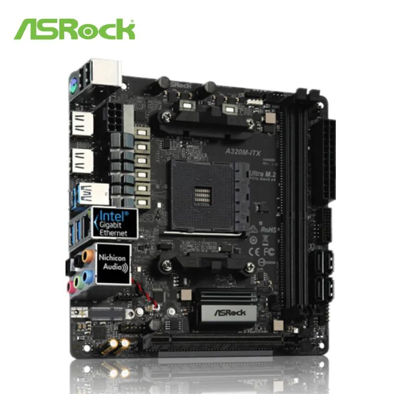 Материнская плата ASRock для настольного компьютера супер сплав разъем A320