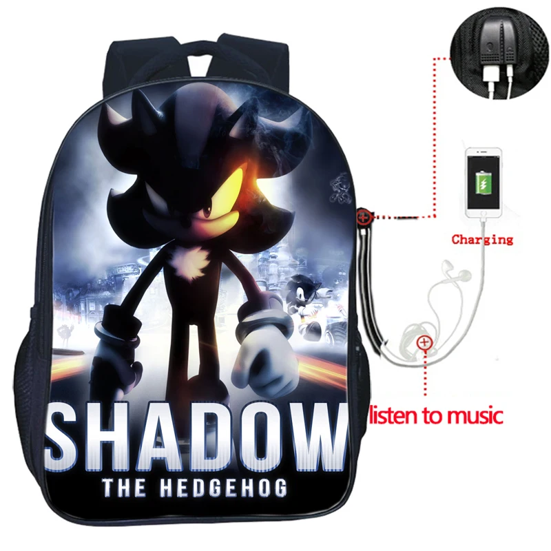 Sonic зубная щётка USB заряд рюкзак для учеников, мальчиков и девочек сумки модные школьные сумки для подростков повседневные Для мужчин Для женщин подростков распылитель ранцевого типа для с - Цвет: 22