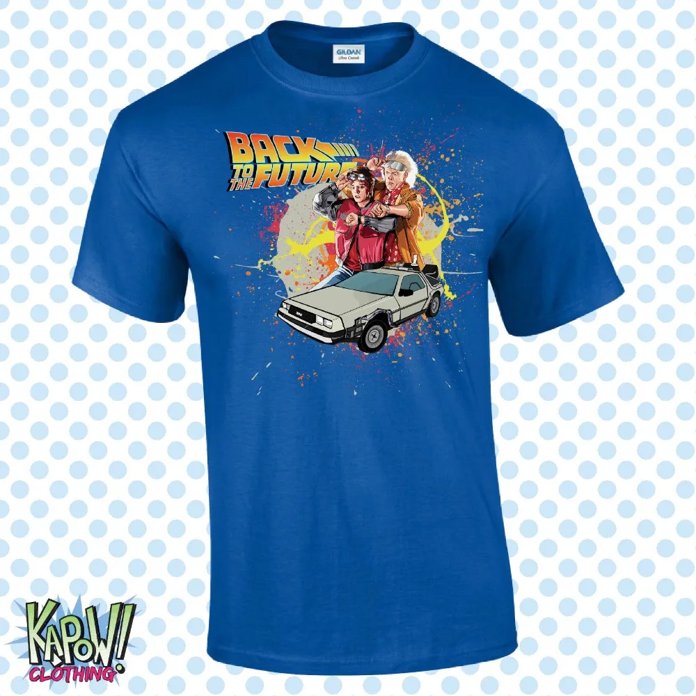 Футболка с надписью Back To The Future Men'S футболка Ховербордом Марти Макфлай делора