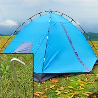 new arrival 4 pcsset tent supplies stakes hook pin aluminum alloy trip outdoor camping tool