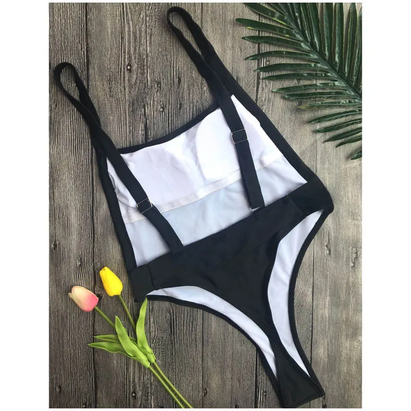 FS регулируемый ремень декольте Одна деталь купальник Для женщин Купальники для